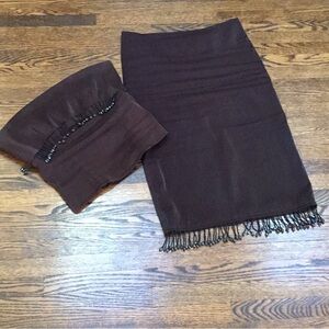 Two Piece - Bustier and Skirt with Beaded Fringe Y2K